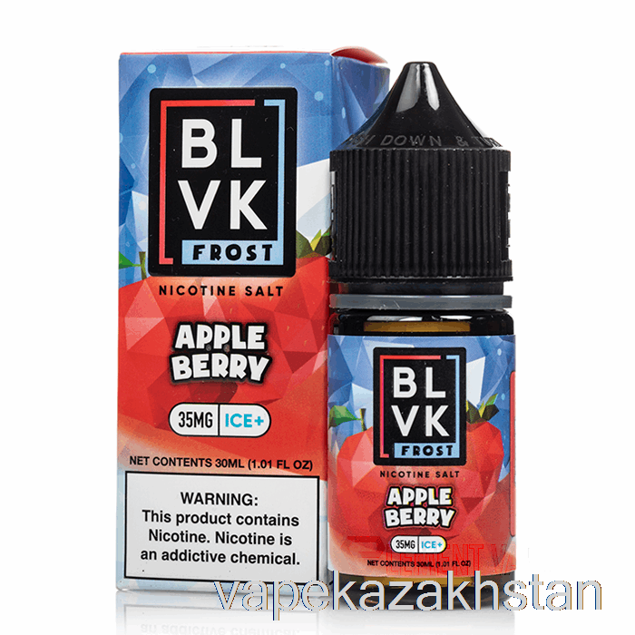 Vape Kazakhstan Apple Berry - BLVK Frost Salts - 30mL 35mg
